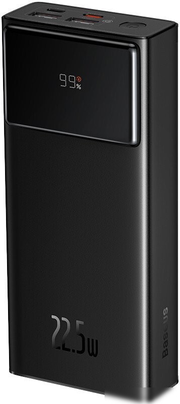 Внешний аккумулятор Baseus Star-Lord Digital Display Fast Charging Power Bank 30000mAh 22.5W (черный)