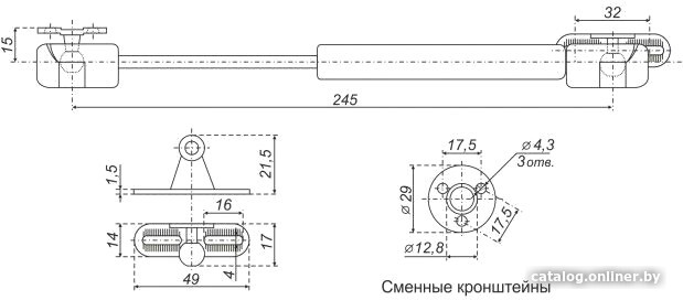 Газ-лифт Boyard GL105GR/50/1