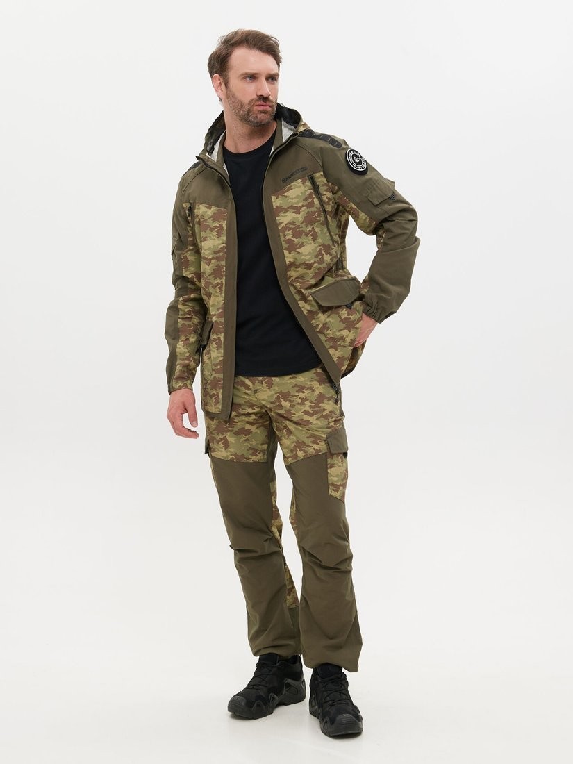 Костюм Huntsman Горка-Люкс Хаки/MV-23 Nylon Cotton Рип-Стоп (р.44-46/182-188)