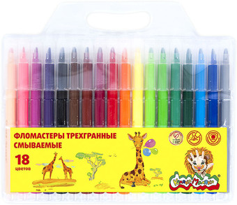 Фломастеры Каляка-Маляка ФТГКМ18 (18 цв)